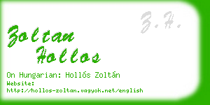 zoltan hollos business card